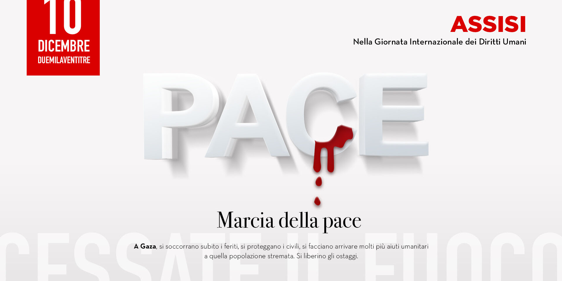 marcia della pace 10 DICEMBRE 2023